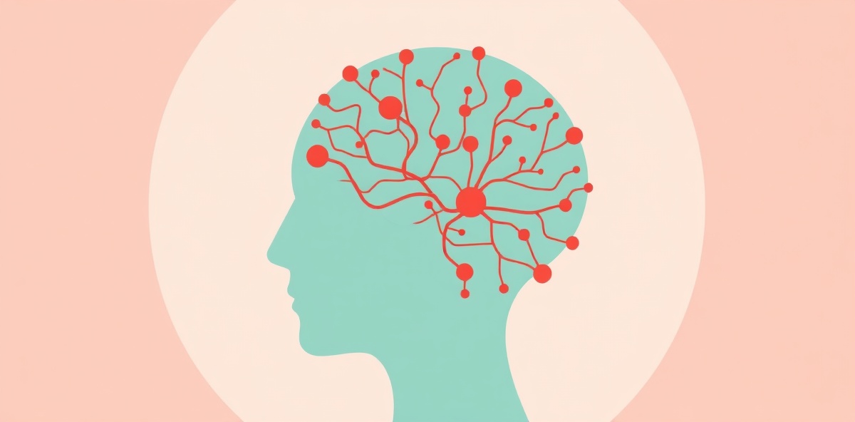 Psychology and behavioral patterns illustration