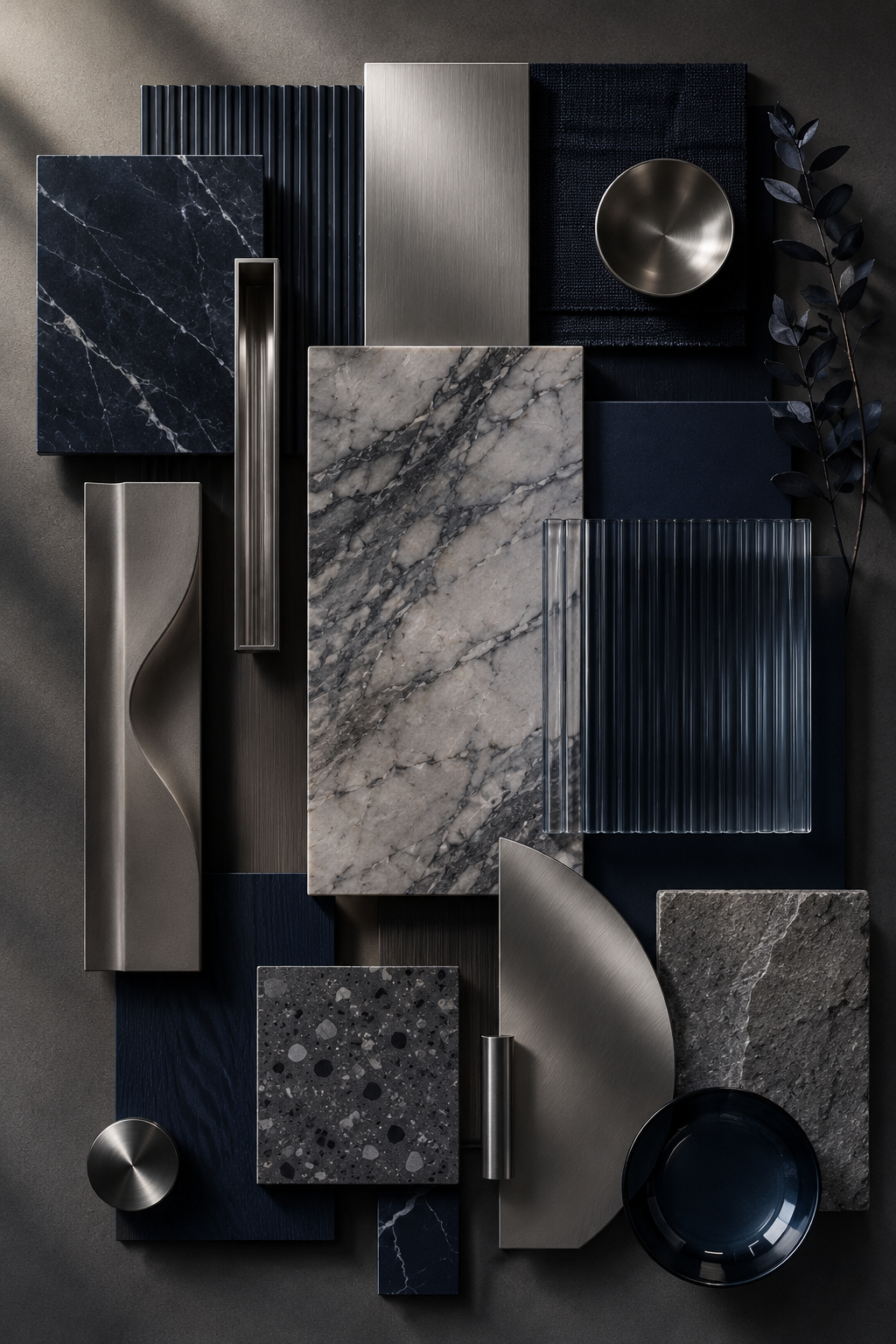 Material Board - Sculptural Kitchen