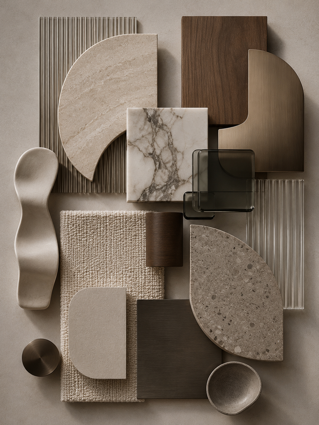 Material Board - Warm Stone