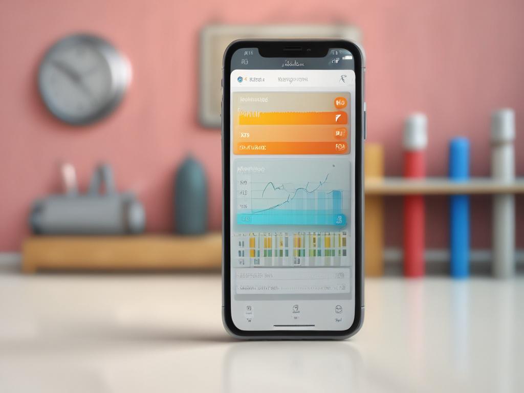 A close up shot of a smartphone displaying a budgeting