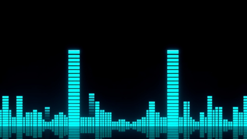 Waveform visualization showing audio tracks