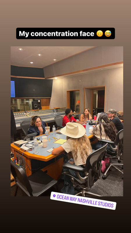 Songwriting camp brainstorm session