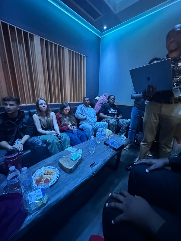 Musicians celebrating success