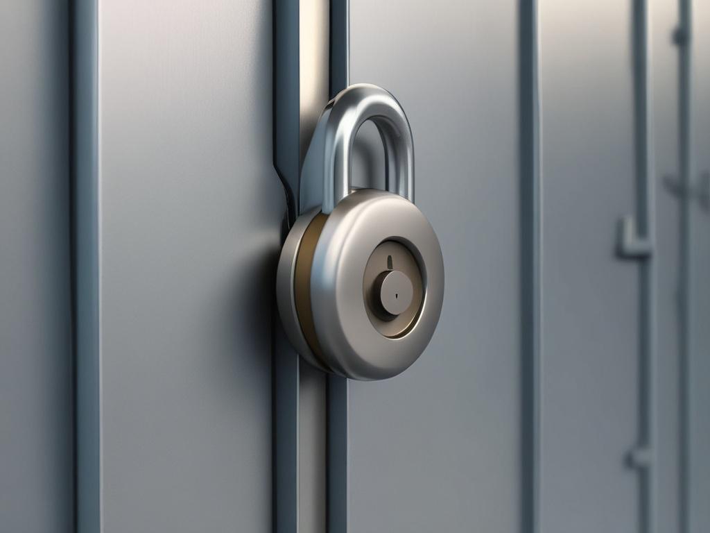 A close up shot of a secure lock symbolizing data