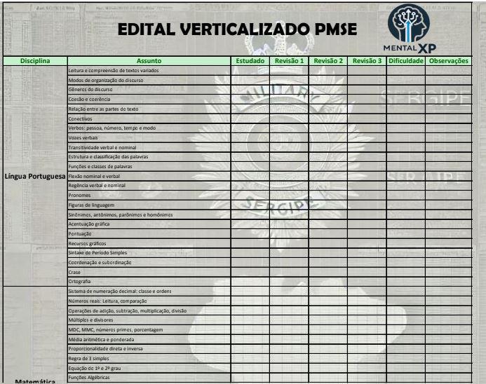 ORGANIZAÇÃO DE ESTUDOS PARA CONCURSOS - GUIA COMPLETO DE PLANEJAMENTO. — imagem 5