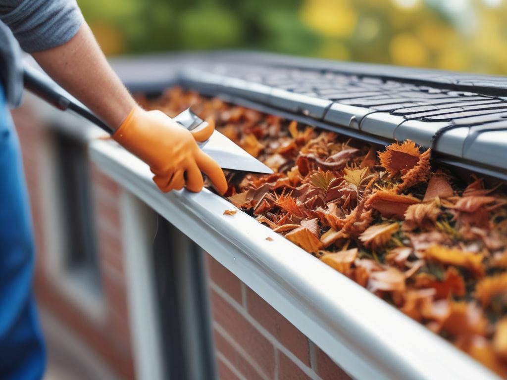 A close up shot of a professional cleaning a residential