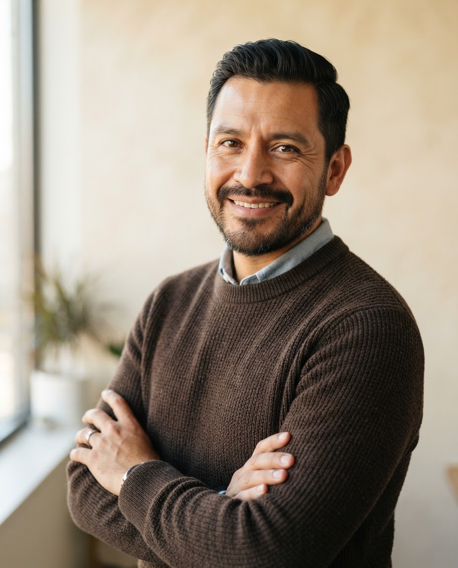 Editorial portrait of Julian Reyes, Director of Customer Success