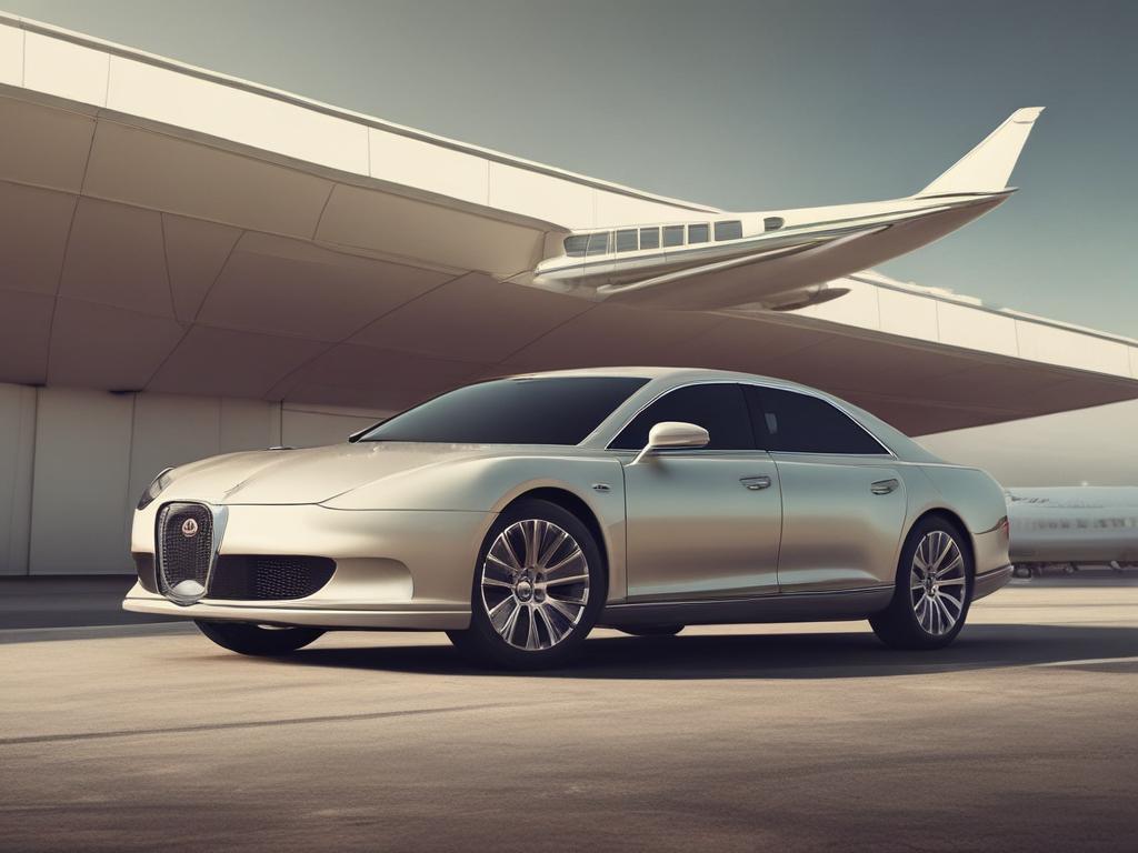 luxury car, airport transfer, comfortable ride, modern vehicle