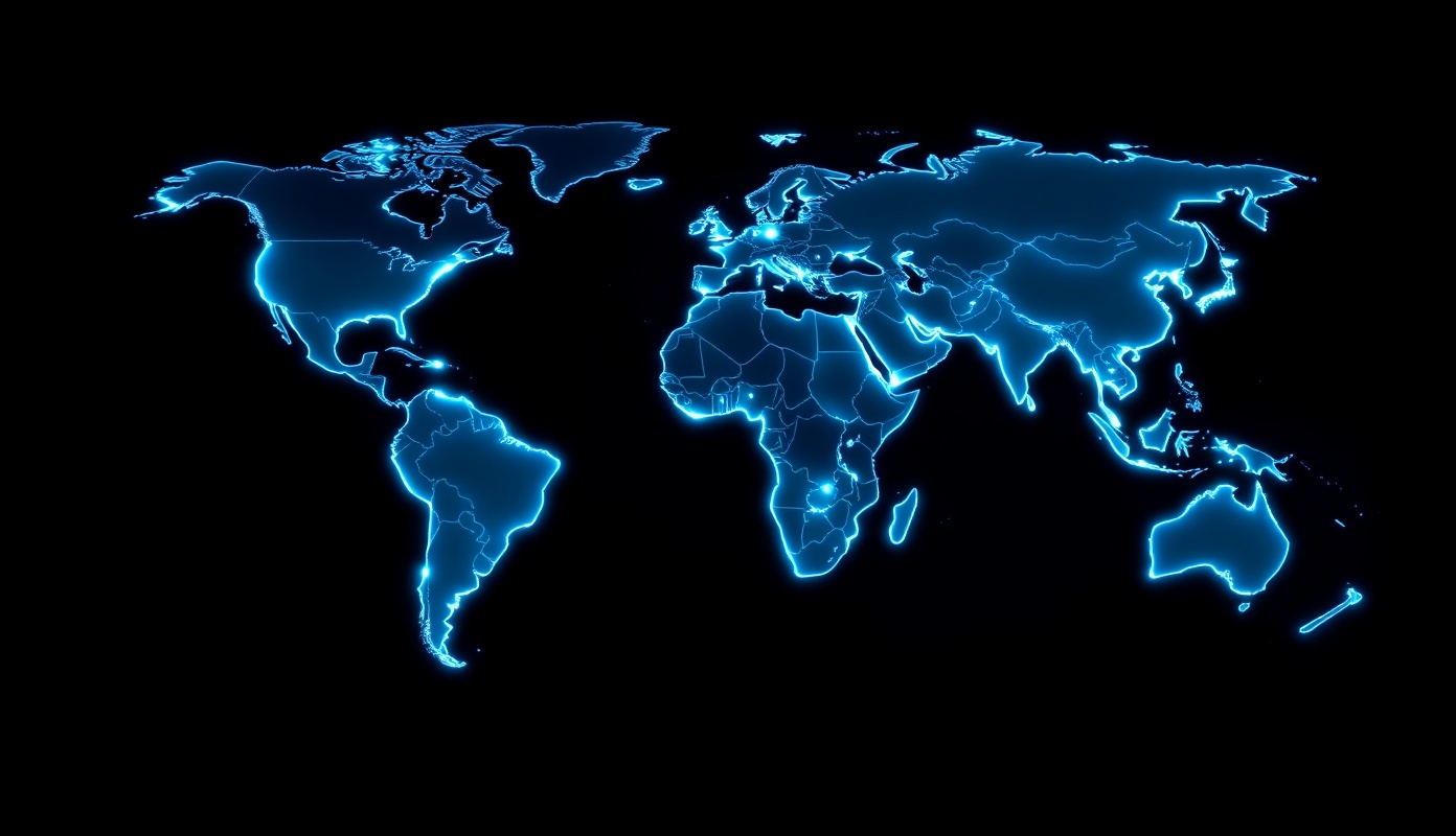 World Map Connections