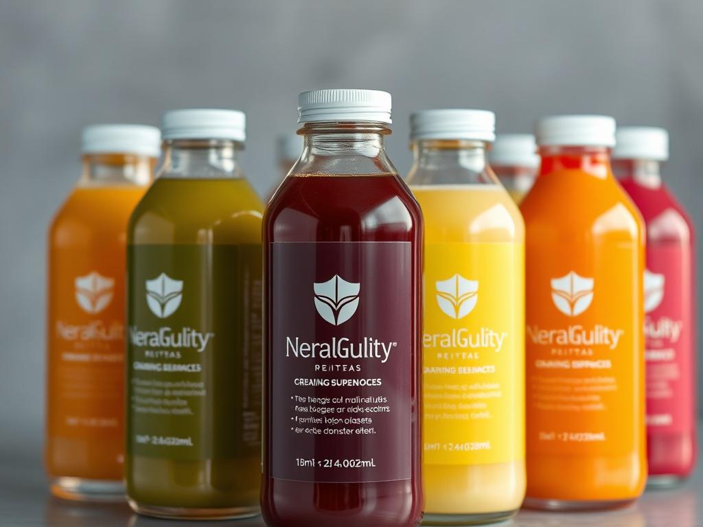 A hyper realistic close up of a selection of NeuralGevity®