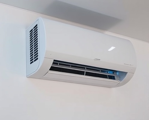 Modern AC unit installation