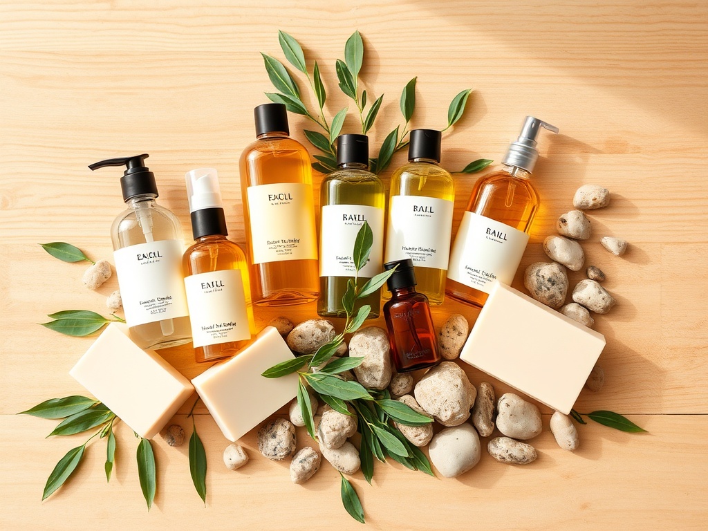 Natural bath and body products cluster