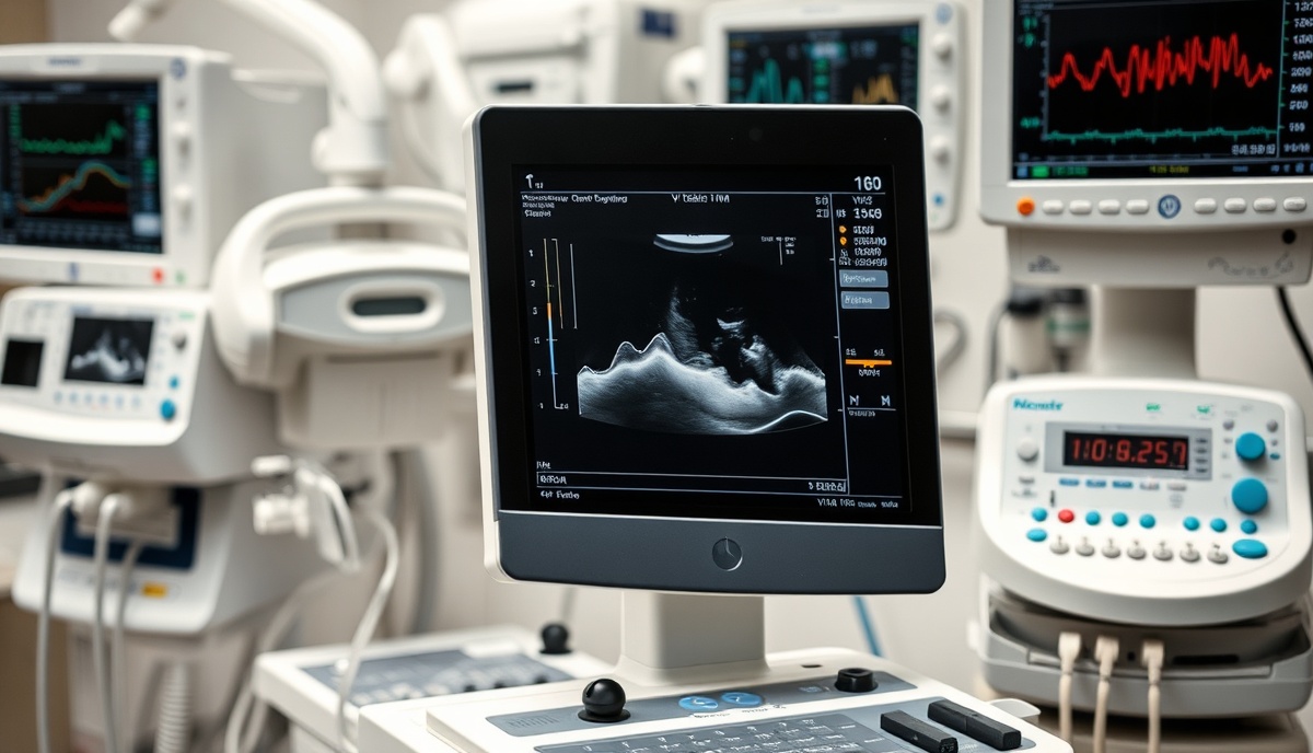 Medical equipment in hospital setting