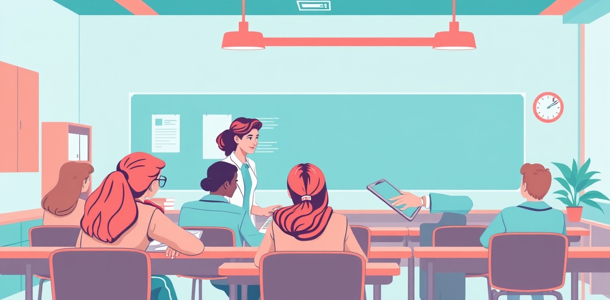 Educational consultant mentoring students