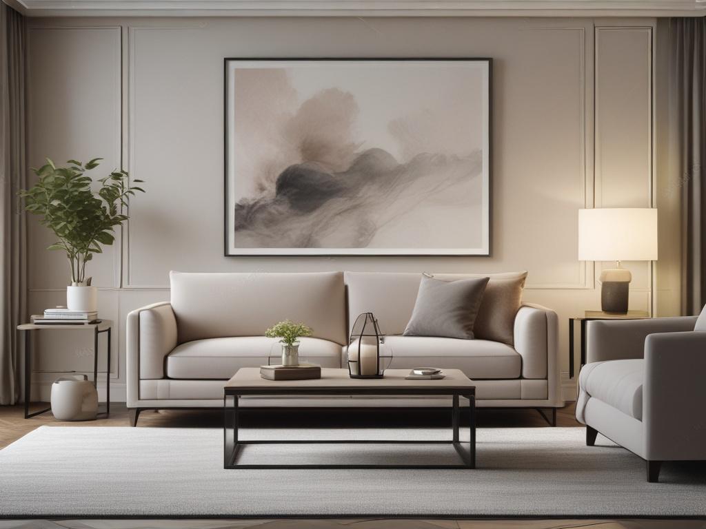 luxury living room, modern interior, elegant furniture, stylish decor