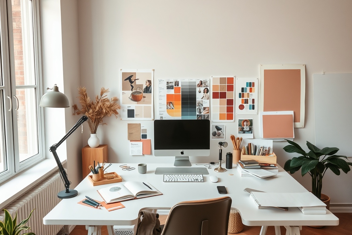 Oblique studio workspace