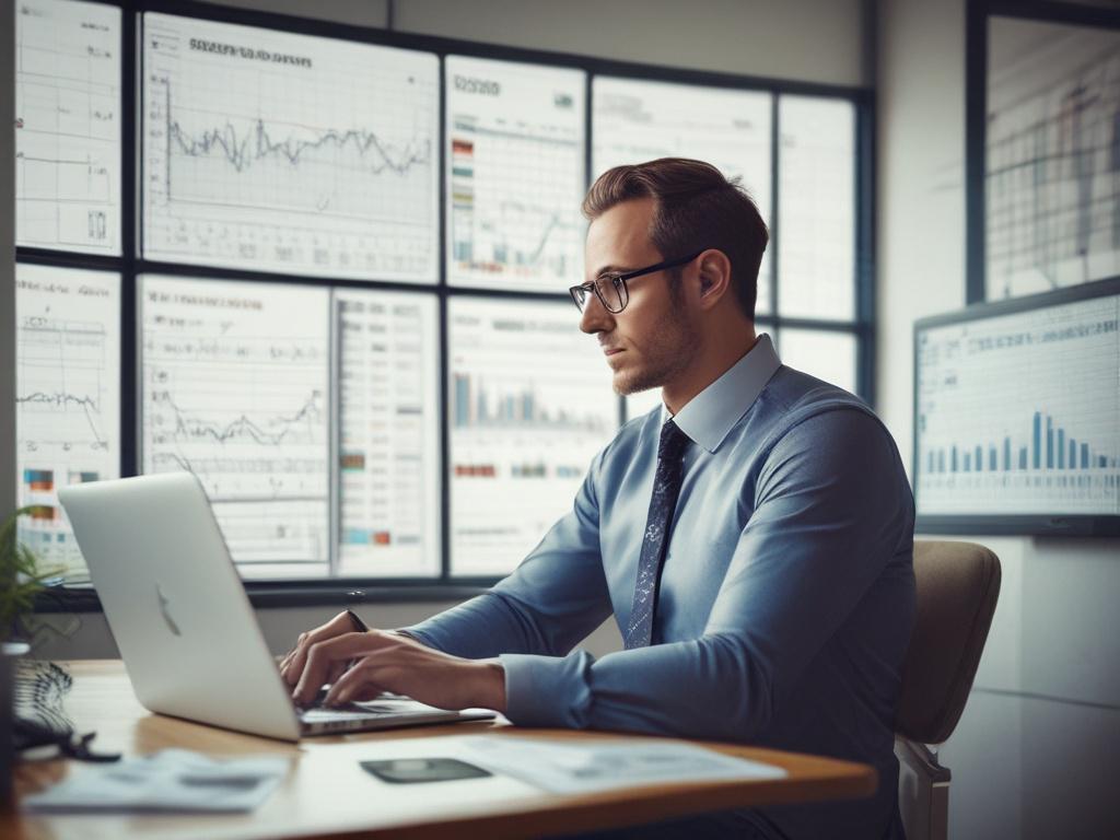 close up shot of a financial consultant analyzing cash flow