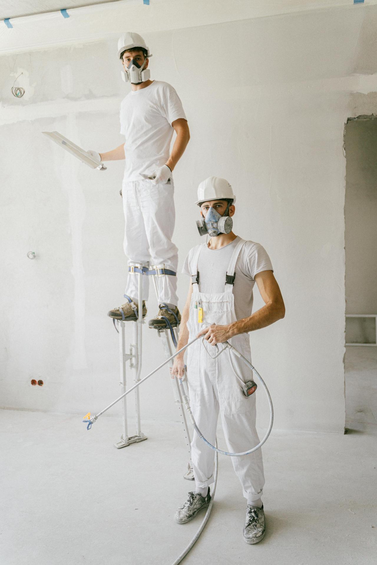 Professional painter applying quality paint to home interior