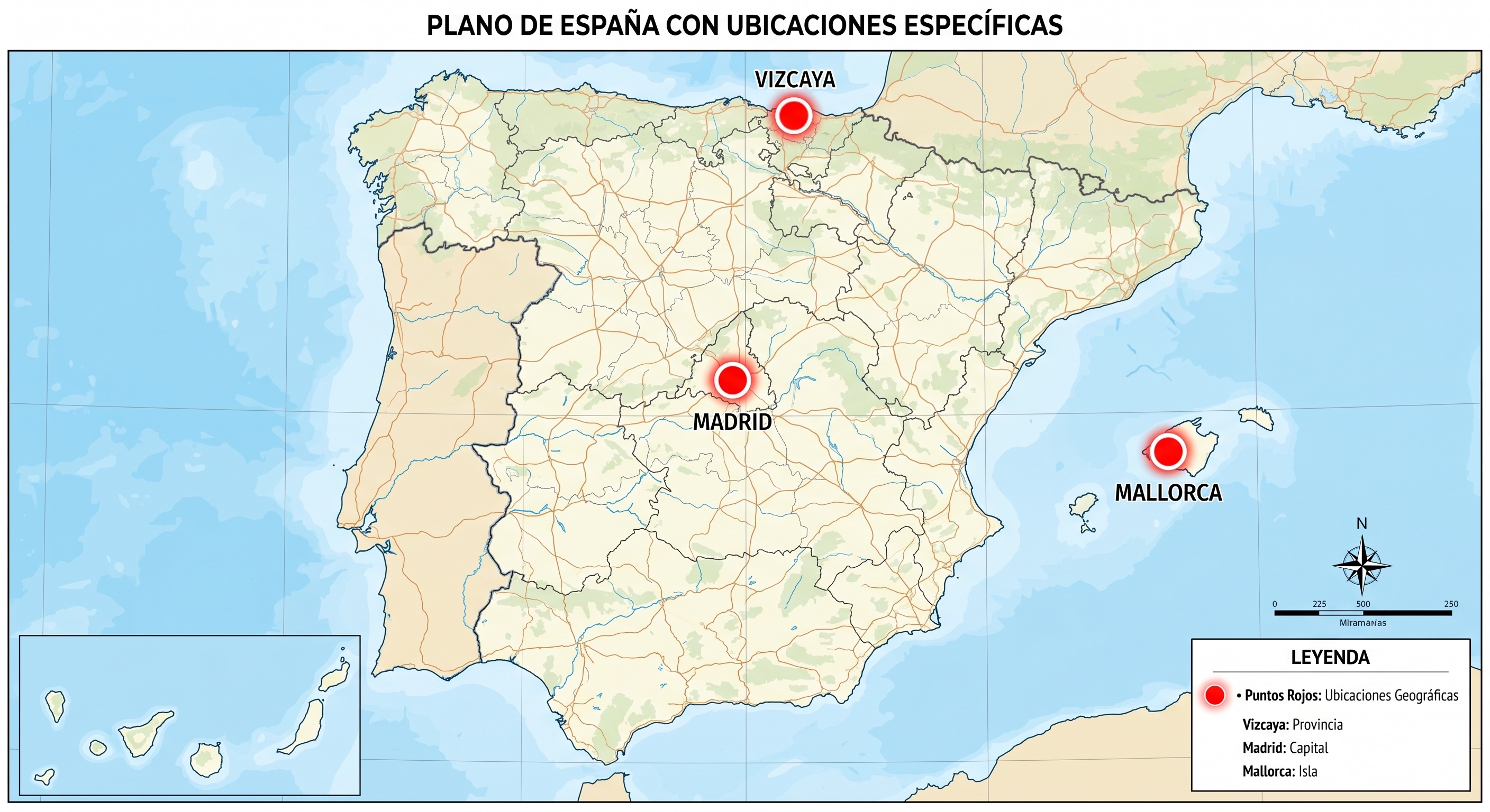 Map of Spain - Geographic Presence of Loor RE