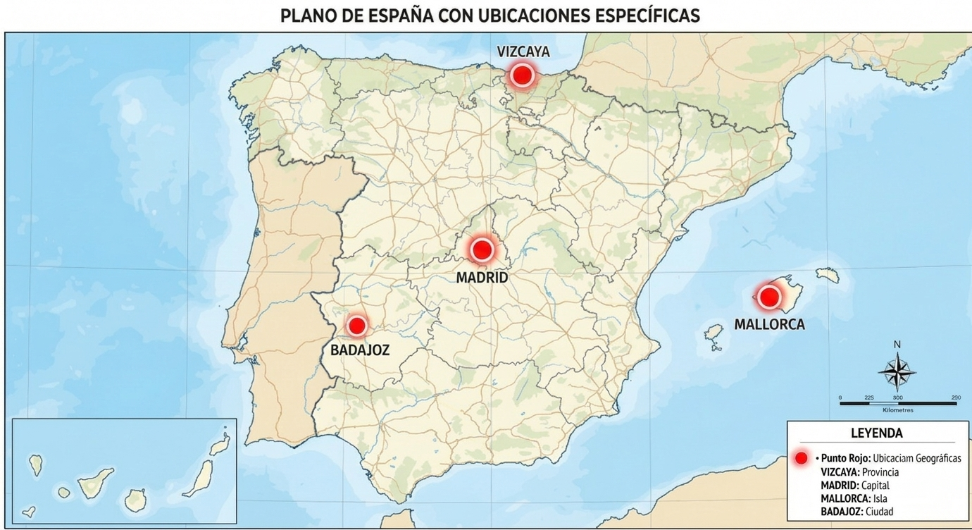 Map of Geographic Presence - Grupo Loor
