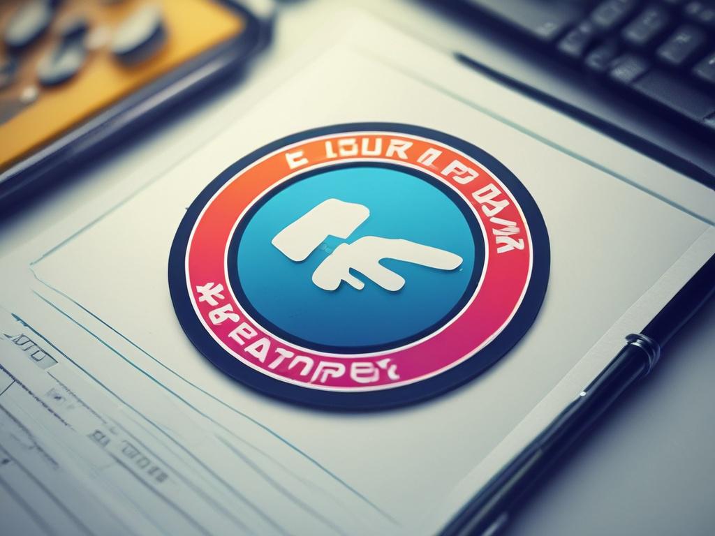 A realistic high-resolution close-up of a logo design process. The image should focus on a digital tablet displaying a vibrant logo design in progress. The background should be a clean workspace with design tools like a stylus, sketchbook, and color swatches subtly blurred to emphasize the tablet. The color scheme should incorporate rgb(50, 170, 39). Use a 45mm f/1.2 lens style for a hyper-realistic effect.