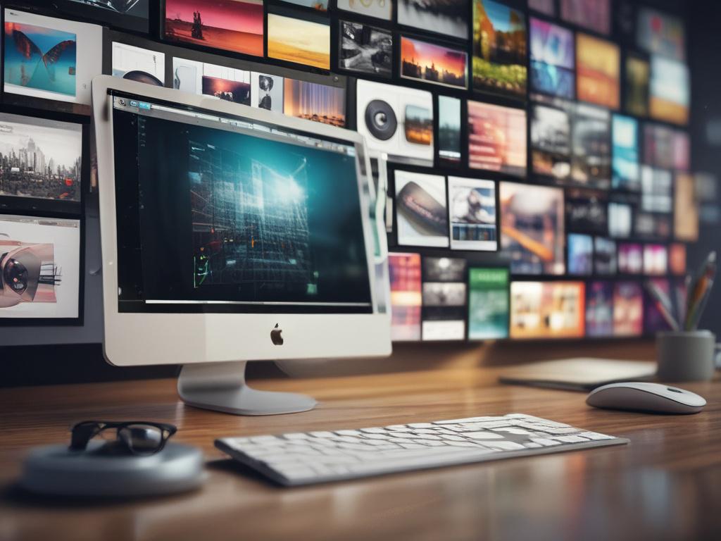 A close up shot of a video editing timeline on