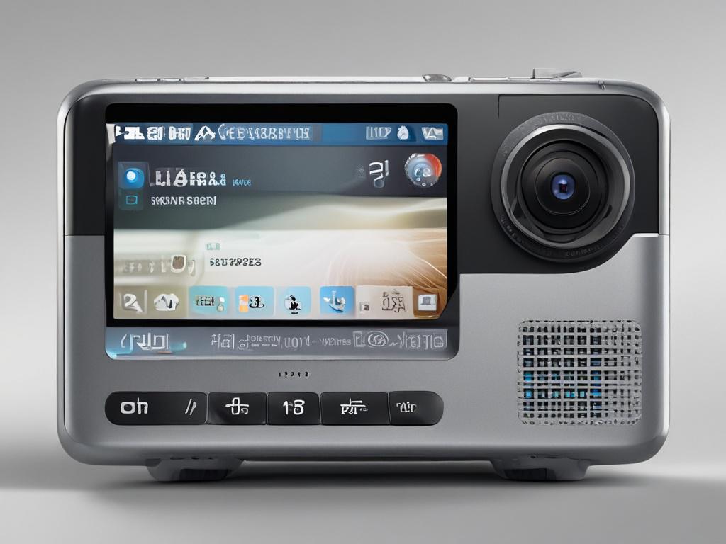 A realistic high-resolution photo of a Huawei telecommunications and networking device, prominently displayed against a clean, neutral background. The focus is on the sleek design and innovative features of the equipment, shot in hyper-realistic detail. The image should be composed to highlight the device's modern aesthetics, with a close-up shot captured using a 45mm f/1.2 lens to enhance the depth of field and ensure sharp focus on the product.