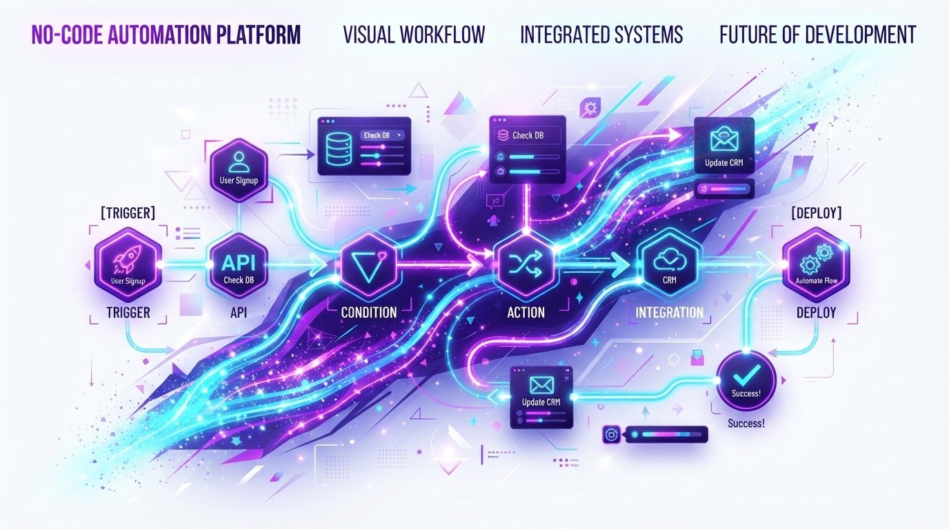 No-code development illustration