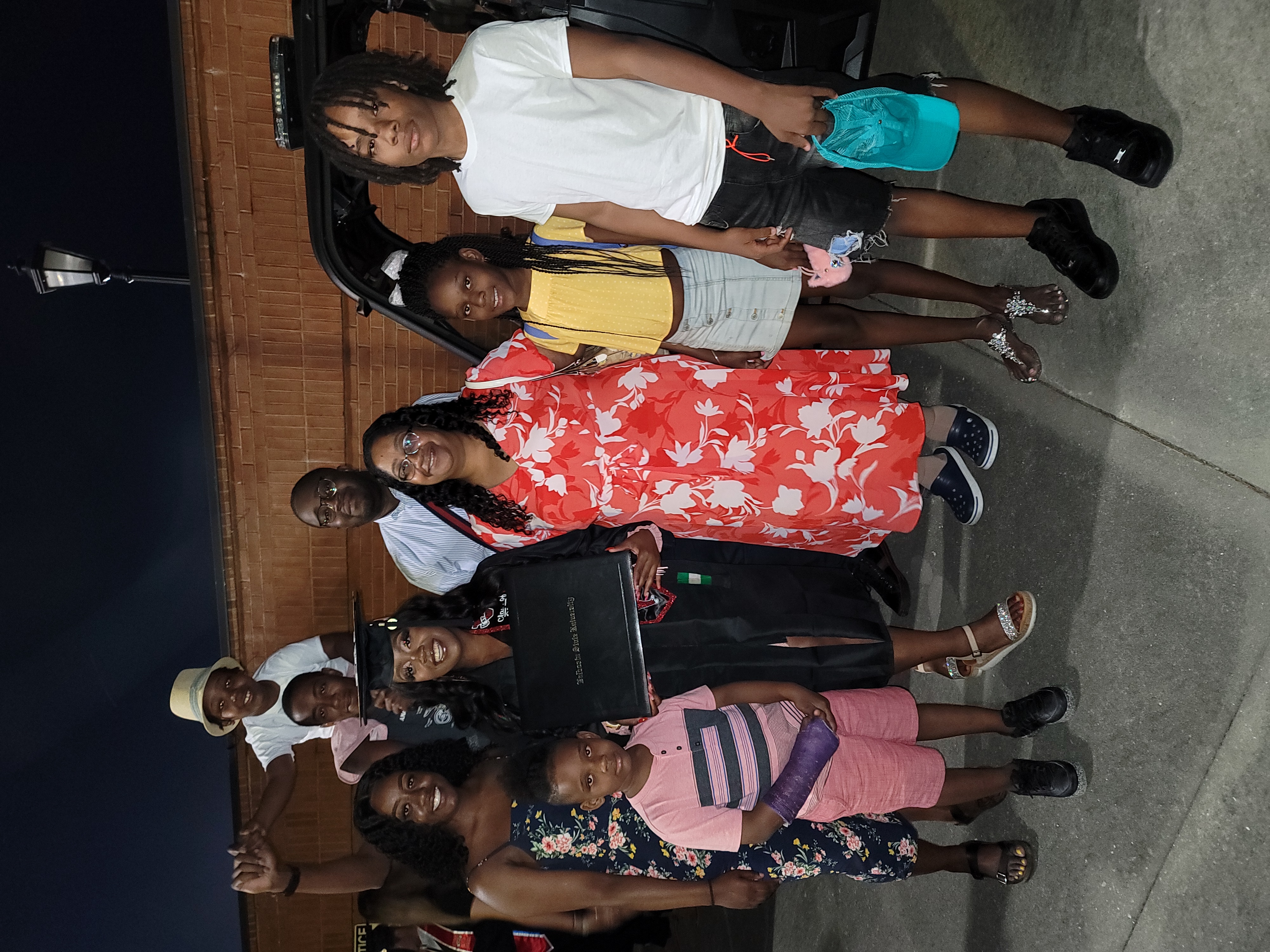 Khalea's family - Dad, Mom, Sibling, Uncle, and Aunts supporting her journey