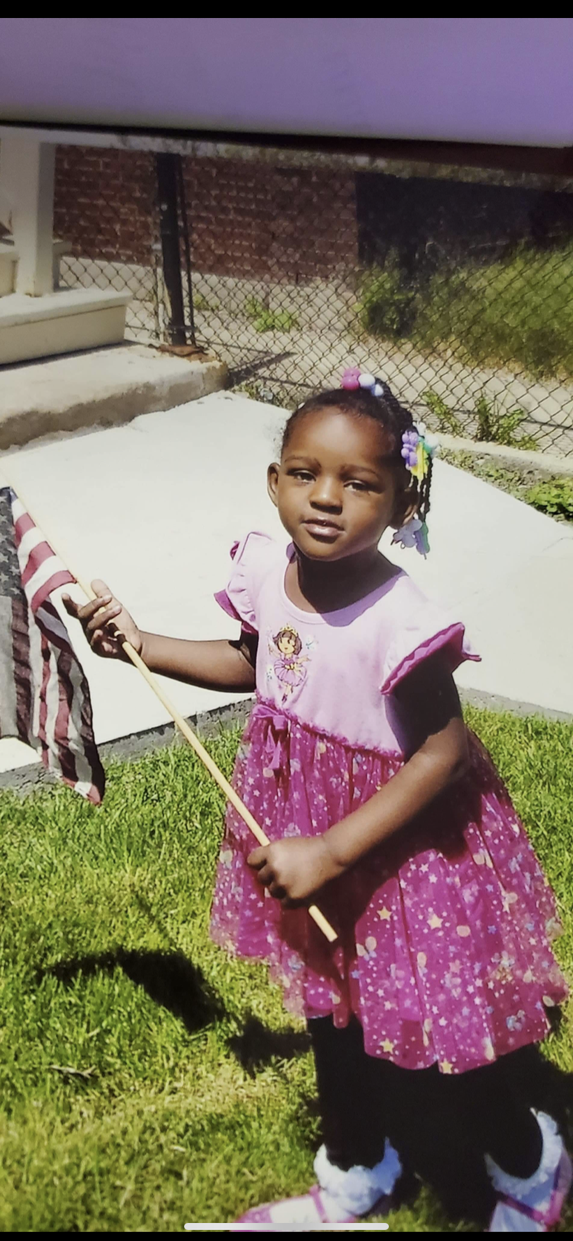Khalea Campbell as a younger child