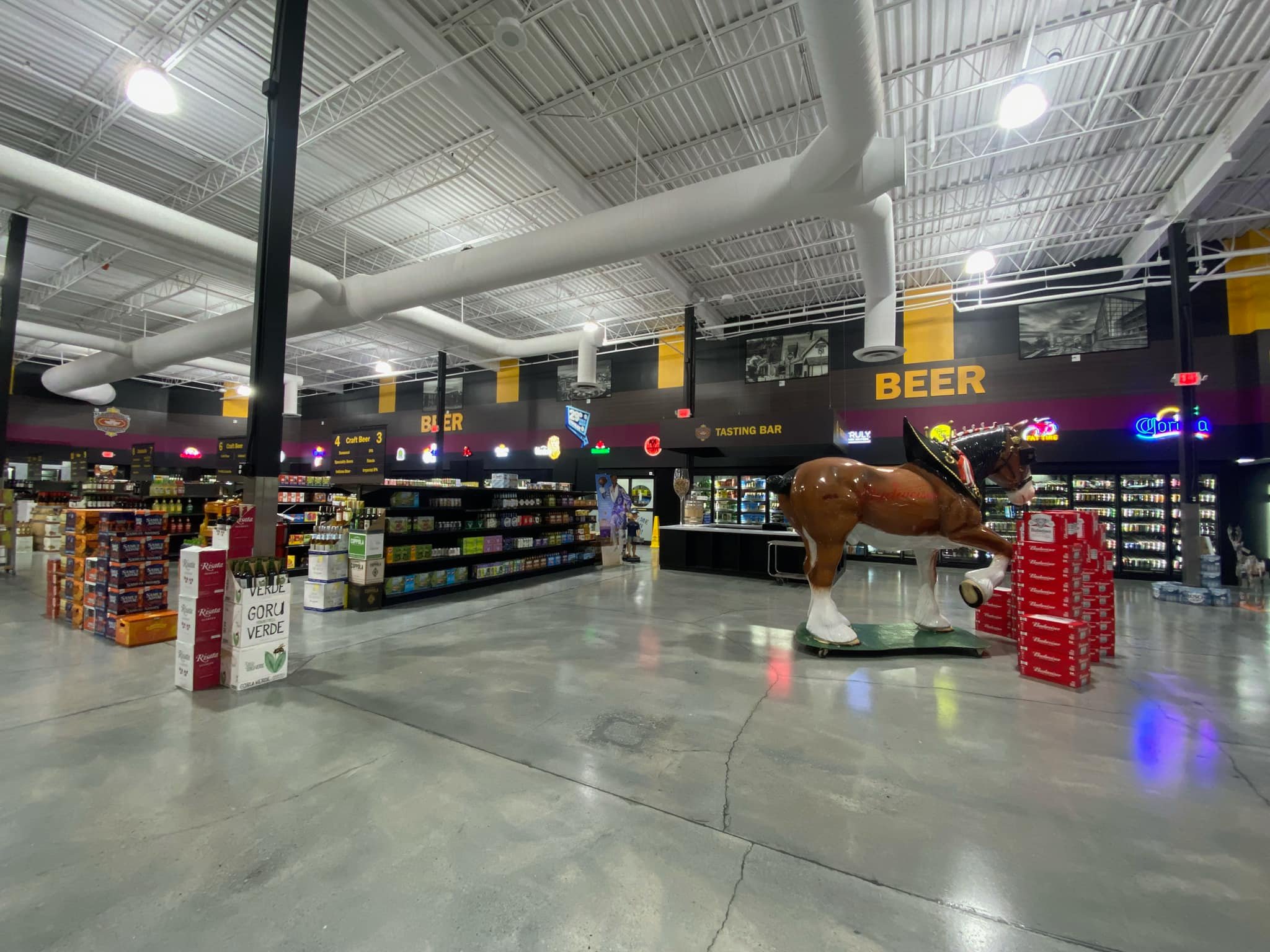 Mars Hill Liquors store interior showcasing premium selection