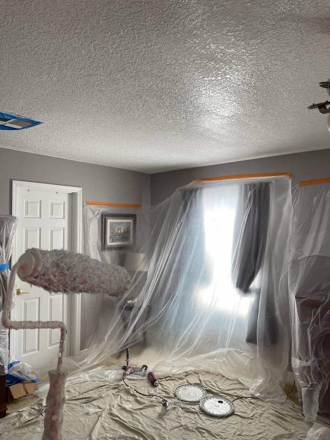 Drywall repair and painting in residential home