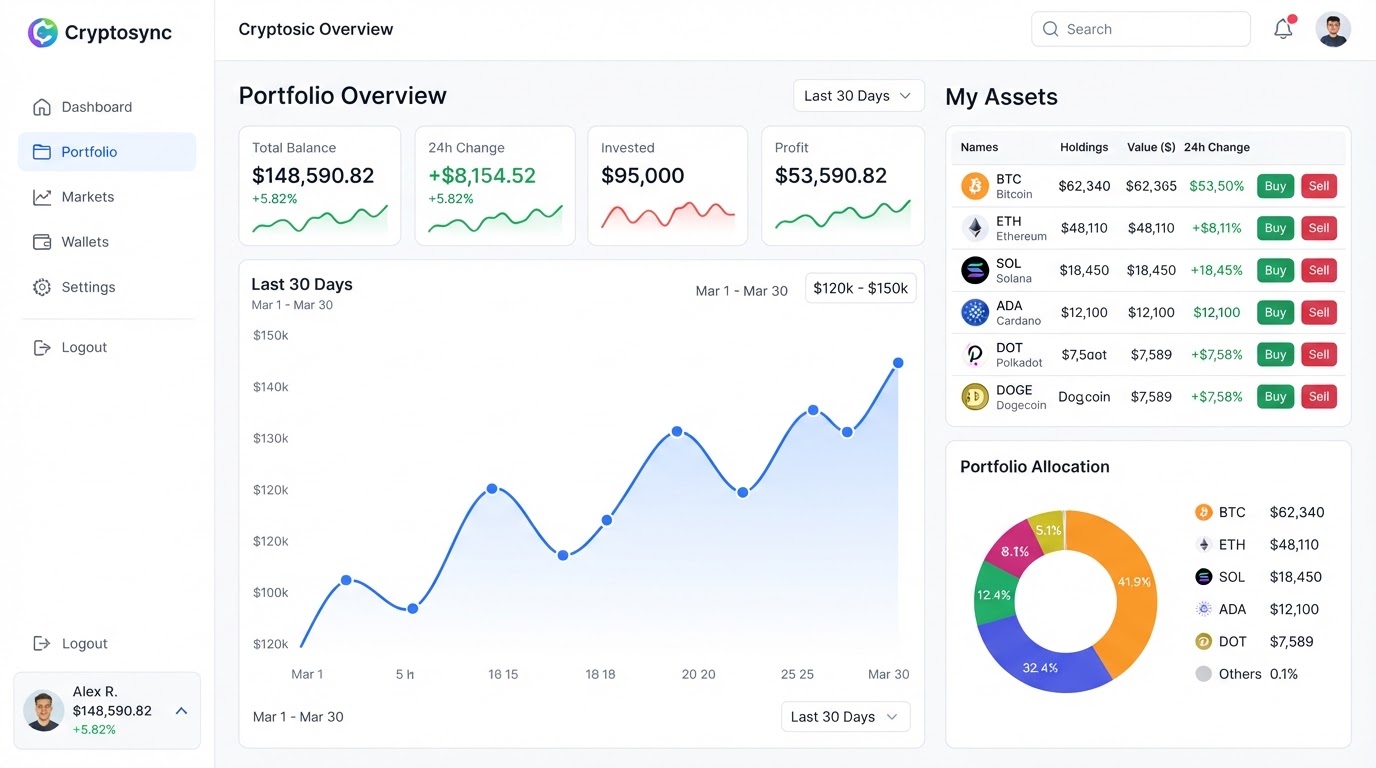 Cryptocurrency Portfolio Dashboard