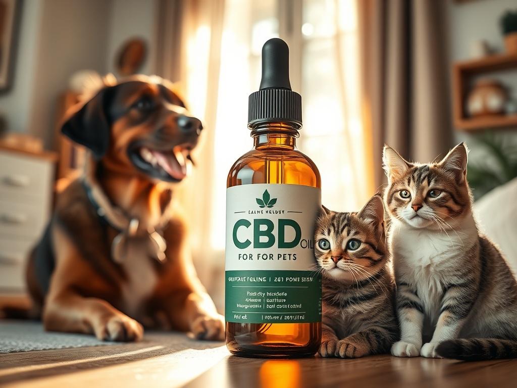 A high resolution of a bottle of CBD oil for
