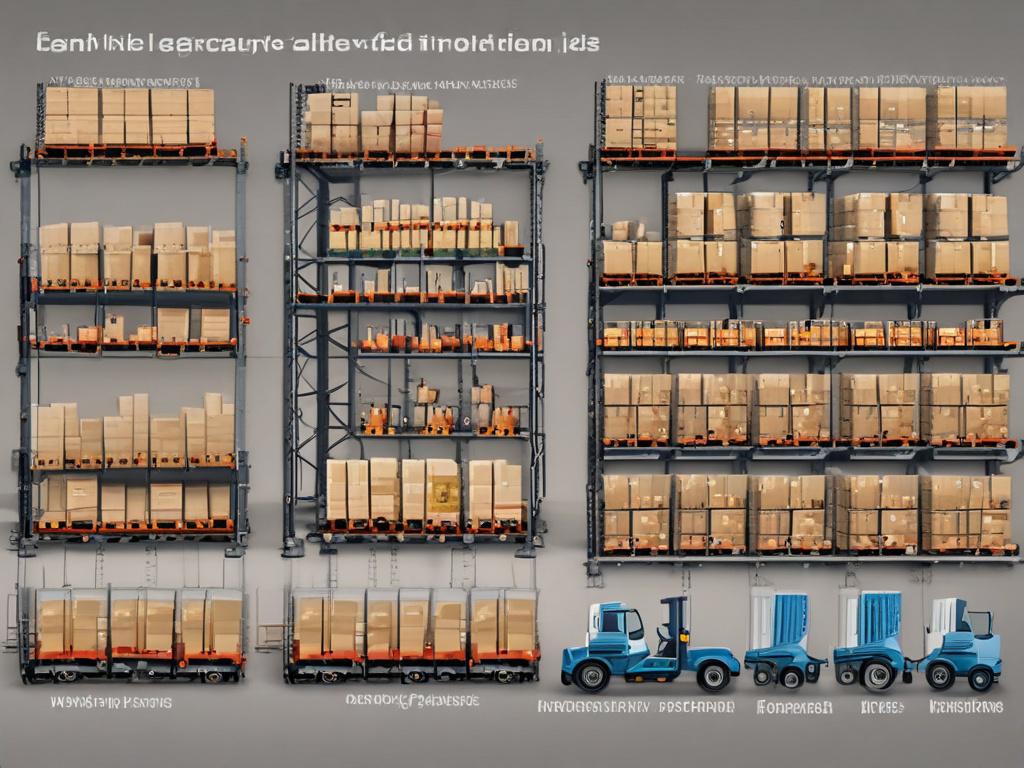 1. Warehousing
2. Storage solutions
3. Distribution center
4. Inventory management
5. Logistics
6. Pallets and shelving
7. Freight handling
8. Loading dock
9. Warehouse workers
10. Forklift operation
11. Shipping and receiving
12. Supply chain
13. Bulk storage
14. Temperature-controlled storage
15. E-commerce fulfillment
16. Goods in transit
17. Packing and processing
18. Modern warehouse technology