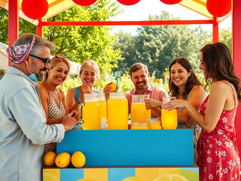 A high resolution of a group of people enjoying a