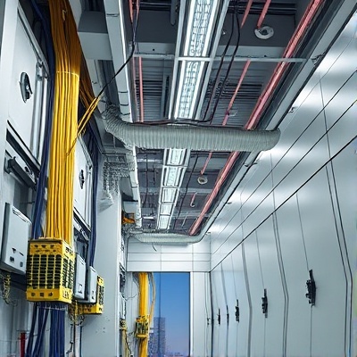Commercial electrical infrastructure and wiring systems