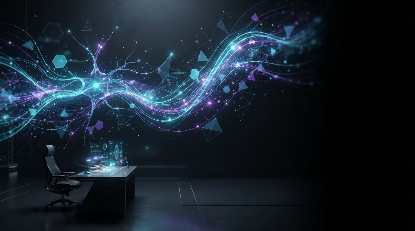 AI creative studio background