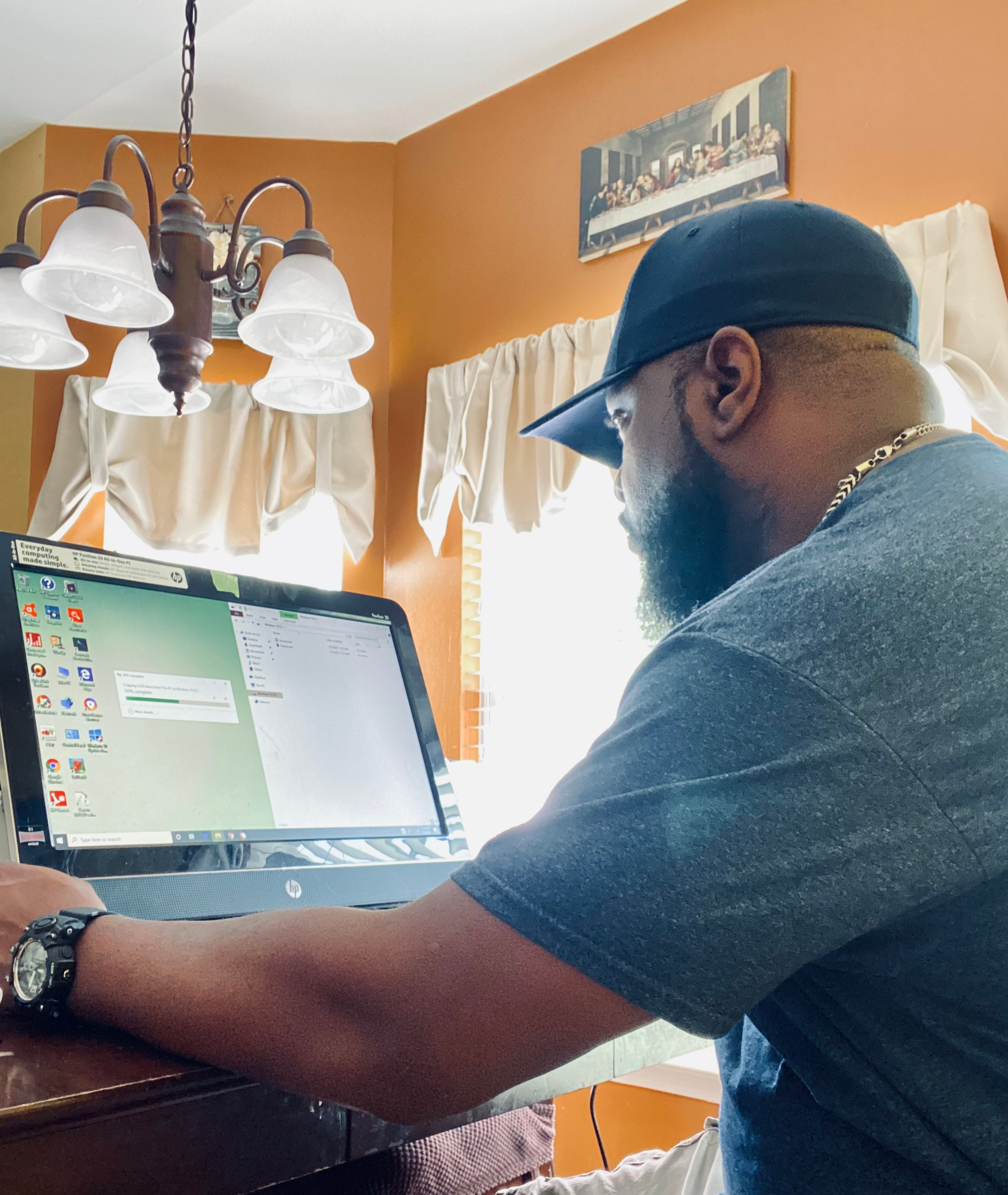 On-site tech support for residential customer