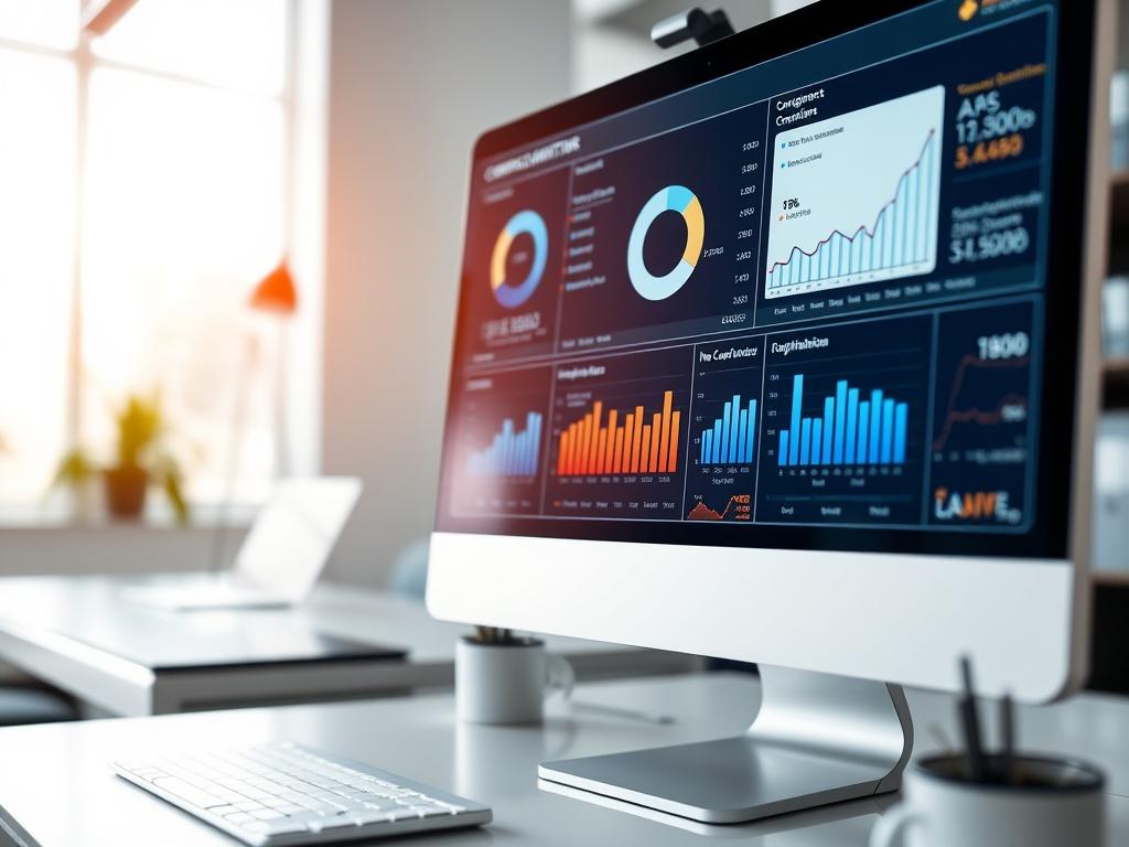 A close up view of a compliance monitoring dashboard on