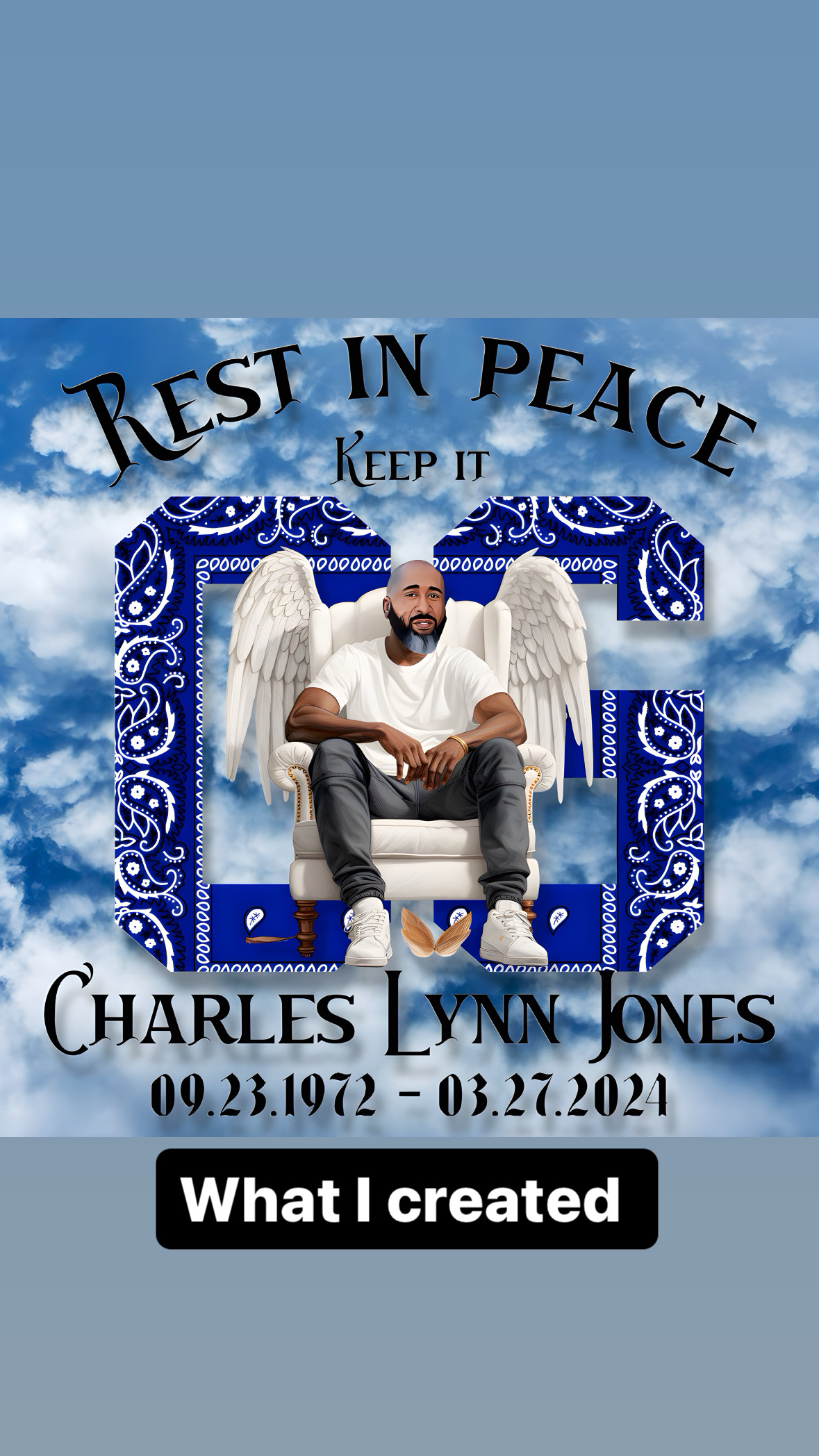 Funeral service memorial shirt design with elegant tribute