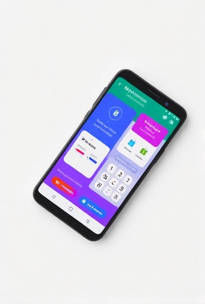 Android phone mockup showcasing aialon app interfaces