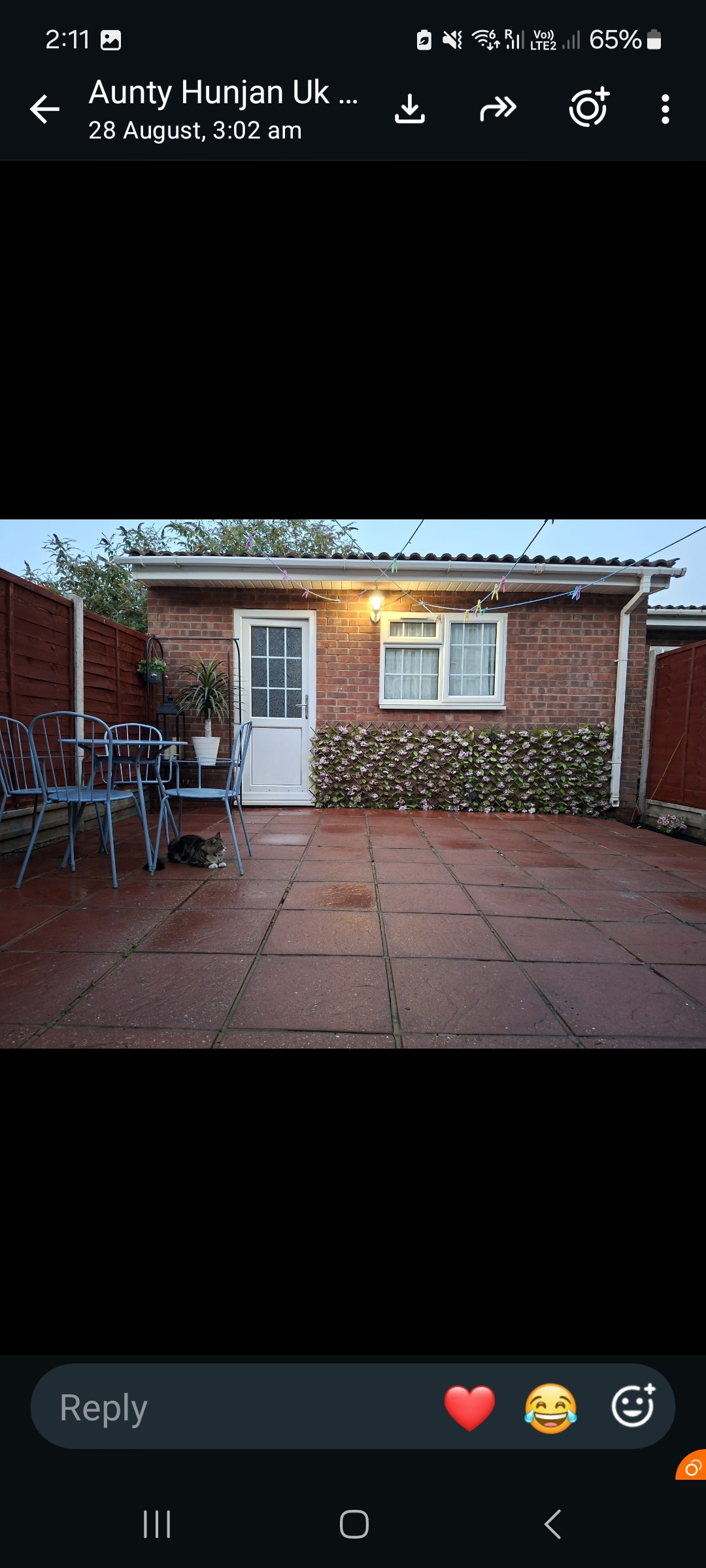 Clean patio after professional cleaning