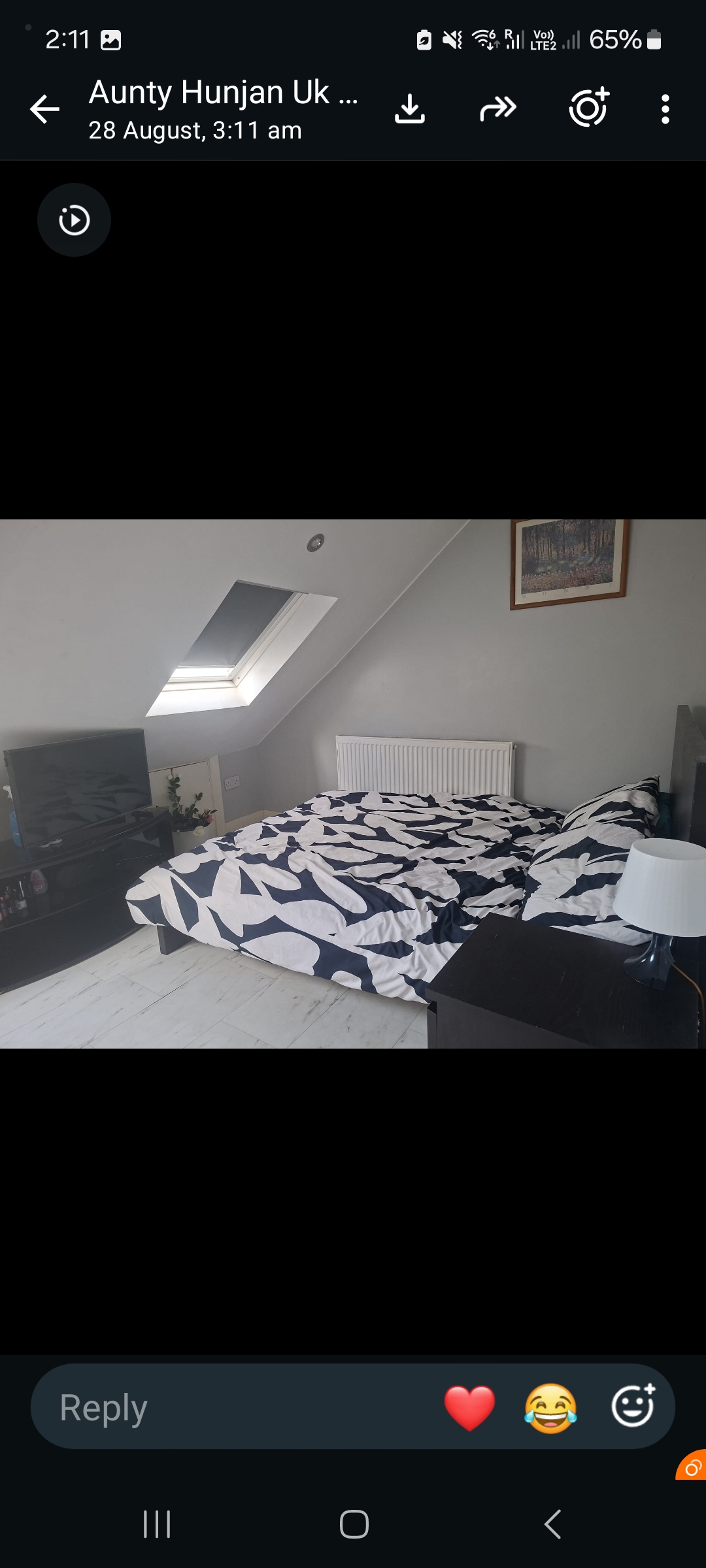 Clean attic room after professional cleaning