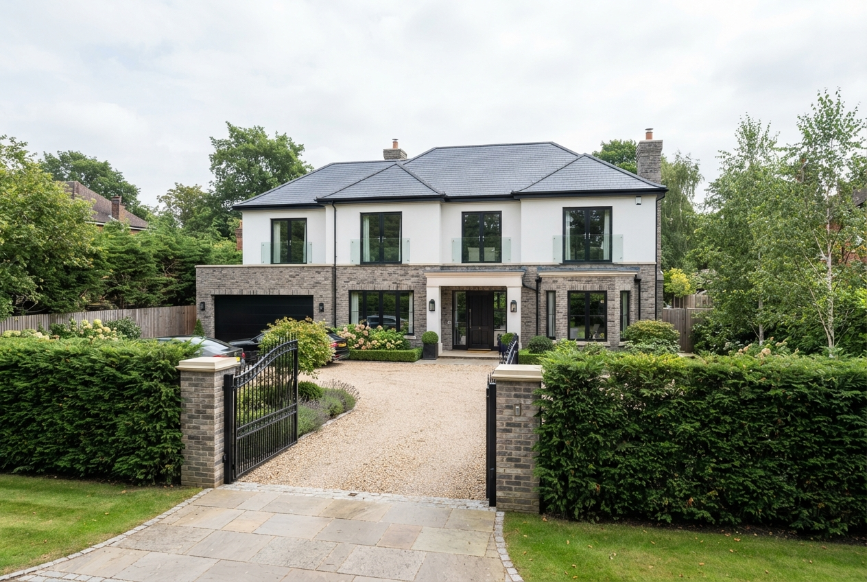 Detached House at Hardwick Lane, Weybridge