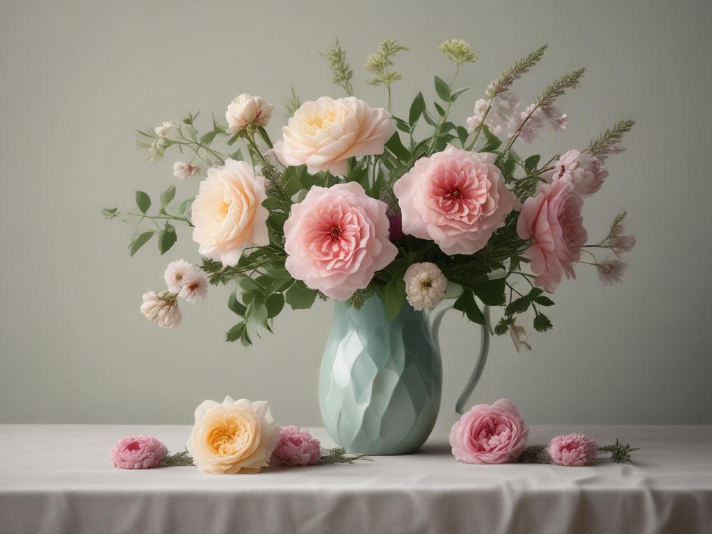 fresh flowers, seasonal blooms, flower arrangement, home decor, vase display