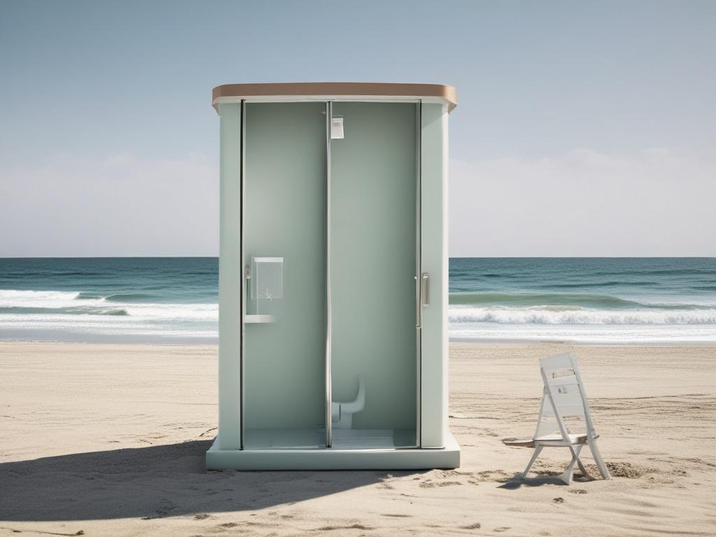 beach, shower, smart technology, portable, eco friendly
