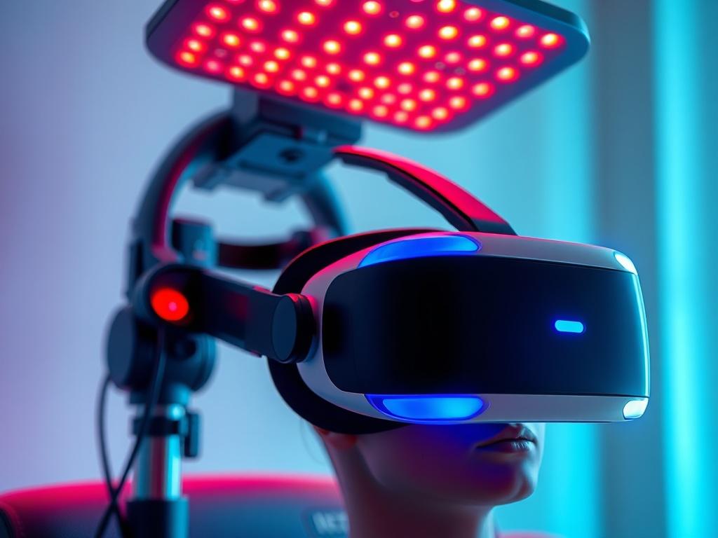 A close up shot showcasing advanced therapy equipment, such as