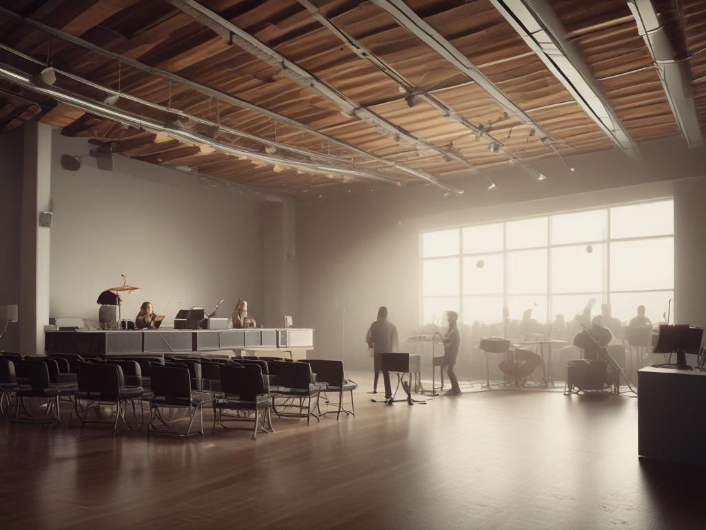 worship, concert, musicians, venue, audio setup