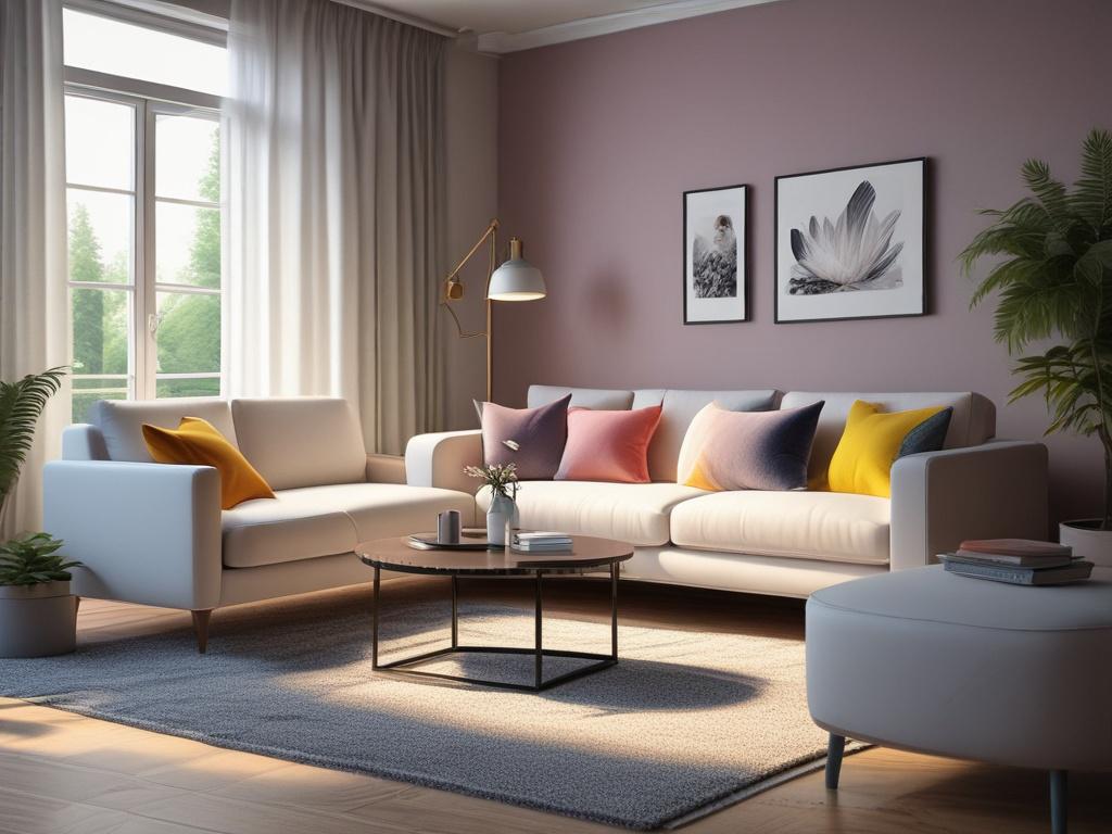 A vivid close up of a freshly cleaned living room,
